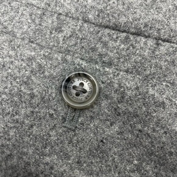 JUICY COUTURE Wool Cuffed Trousers Sz 4 Gray - Picture 6 of 6